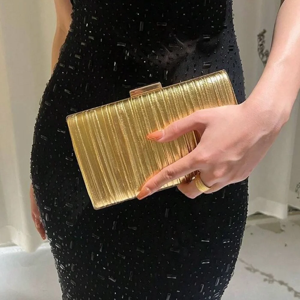 Elegant Gold Clutch Bag